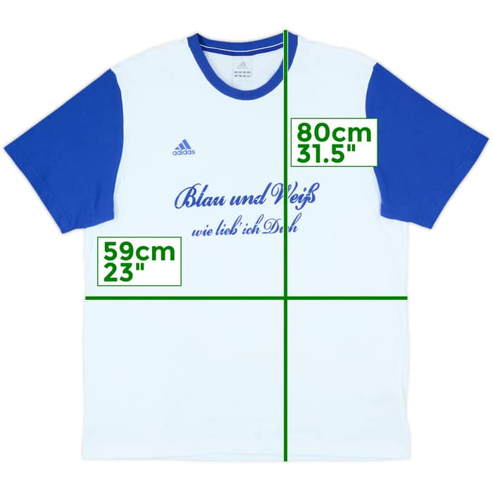 2012-13 Schalke adidas Cotton Tee - 8/10 - (XL)