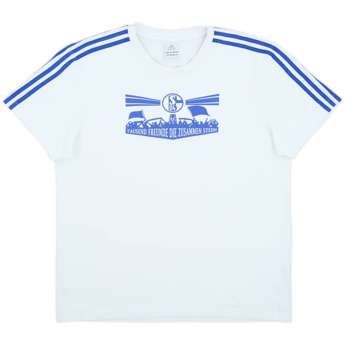 2011-12 Schalke adidas Cotton Tee - 9/10 - (XL)