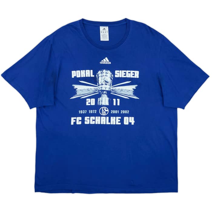 2010-11 Schalke adidas 'Pokal Sieger' Graphic Tee - 7/10 - (XL)