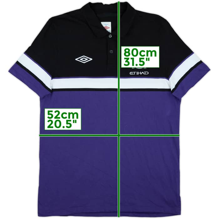 2010-11 Manchester City Umbro Polo Shirt - 8/10 - (XL)