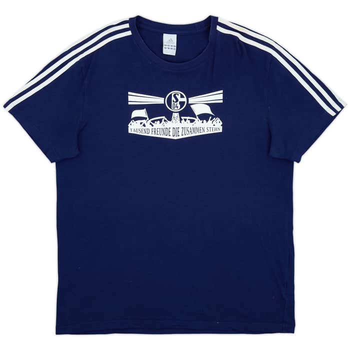 2011-12 Schalke adidas Cotton Tee - 9/10 - (XL)