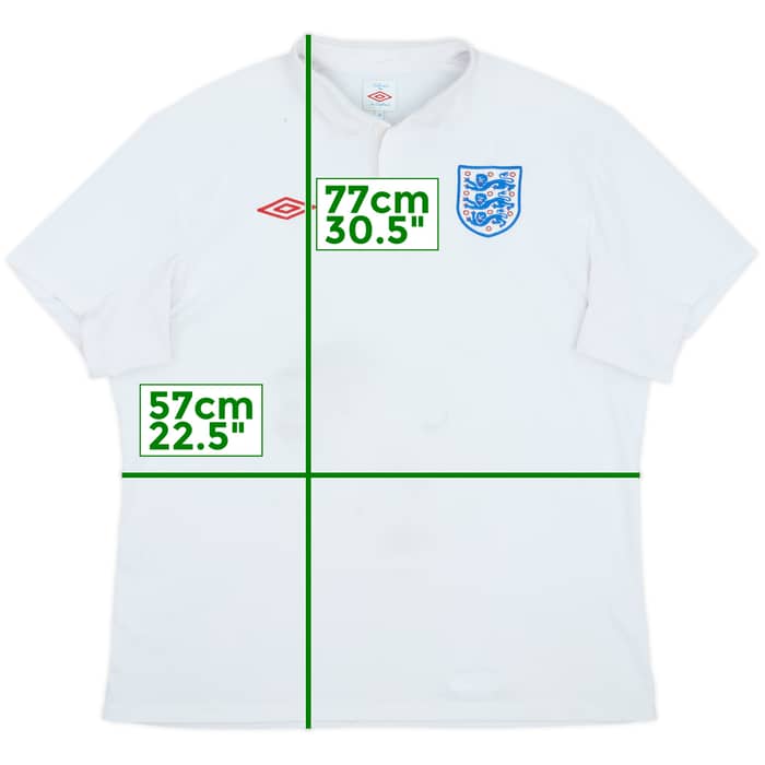 2009-10 England Home Shirt - 5/10 - (XL)