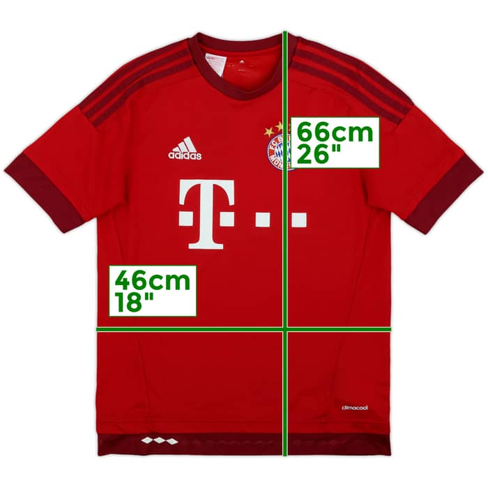 2015-16 Bayern Munich Home Shirt - 8/10 - (XL.Boys)
