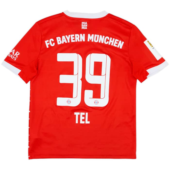 2022-23 Bayern Munich Home Shirt Tel #39 - 7/10 - (L.Boys)