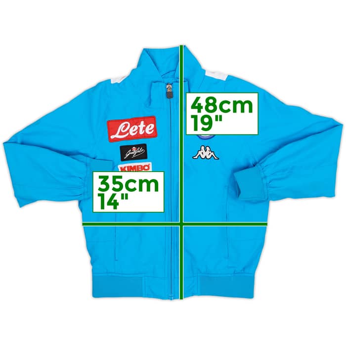 2017-18 Napoli Kappa Track Jacket - 8/10 - (S.Boys)