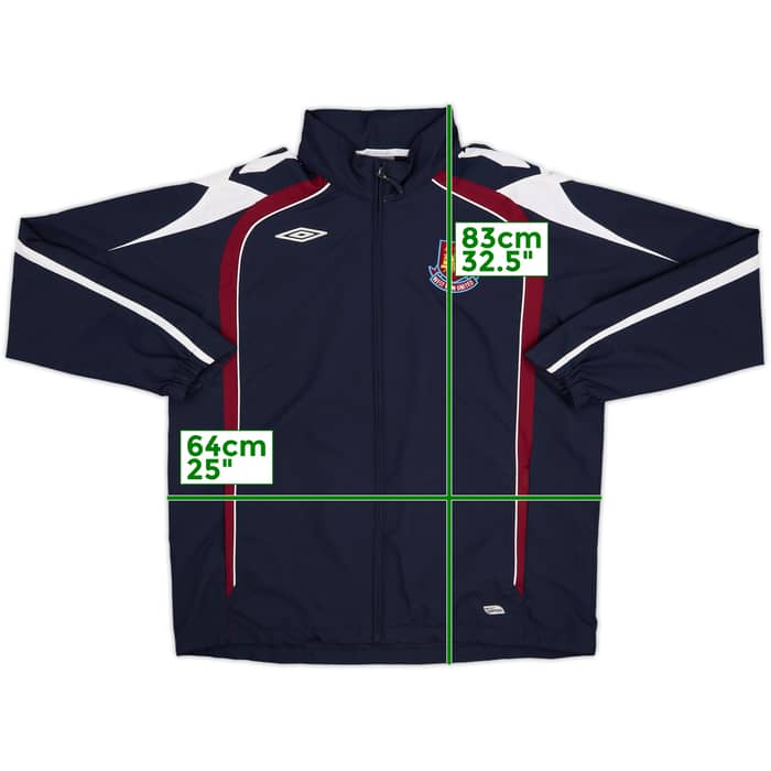 2009-10 West Ham Umbro Hooded Rain Jacket - 8/10 - (XL)