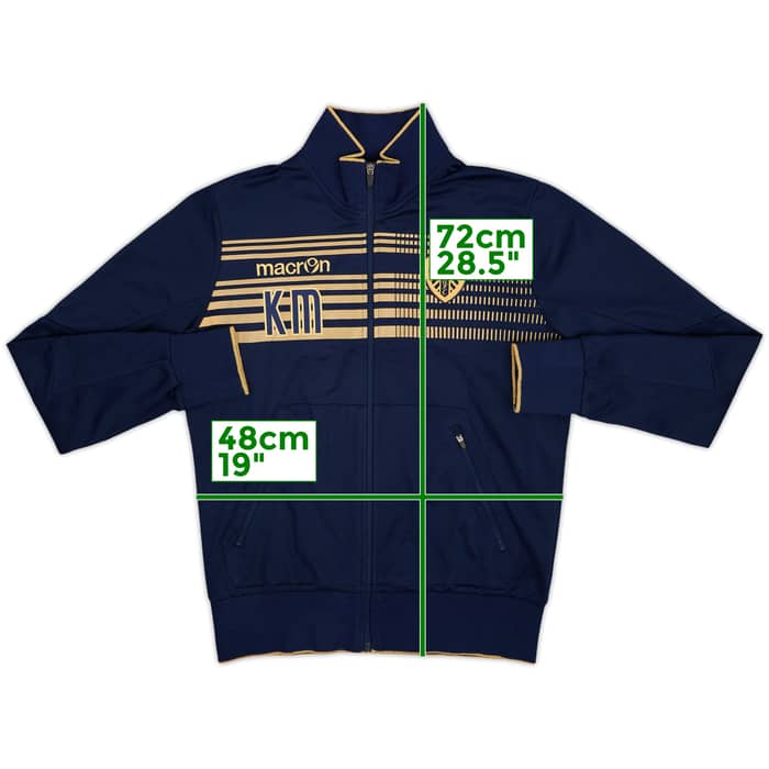 2013-14 Leeds United Staff Issue Macron Track Jacket KM - 8/10 - (M)