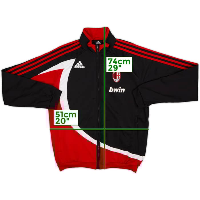 2008-09 AC Milan adidas Track Jacket - 8/10 - (M)
