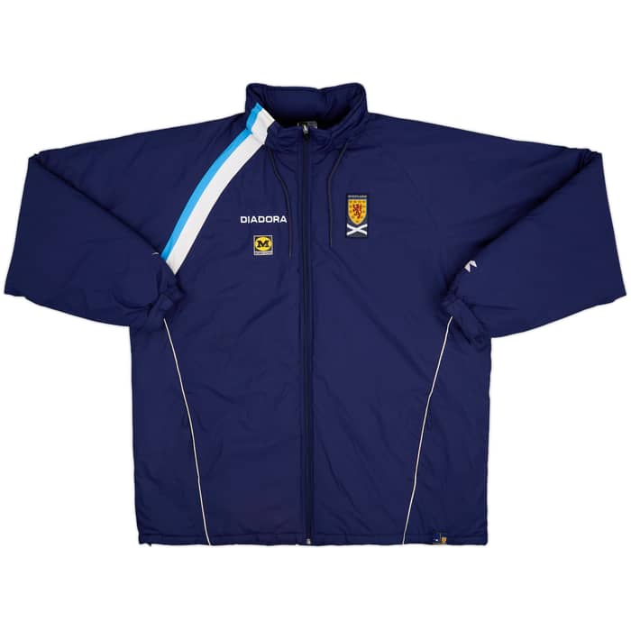2005-06 Scotland Player Issue Diadora Padded Bench Coat - 9/10 - (XXL)