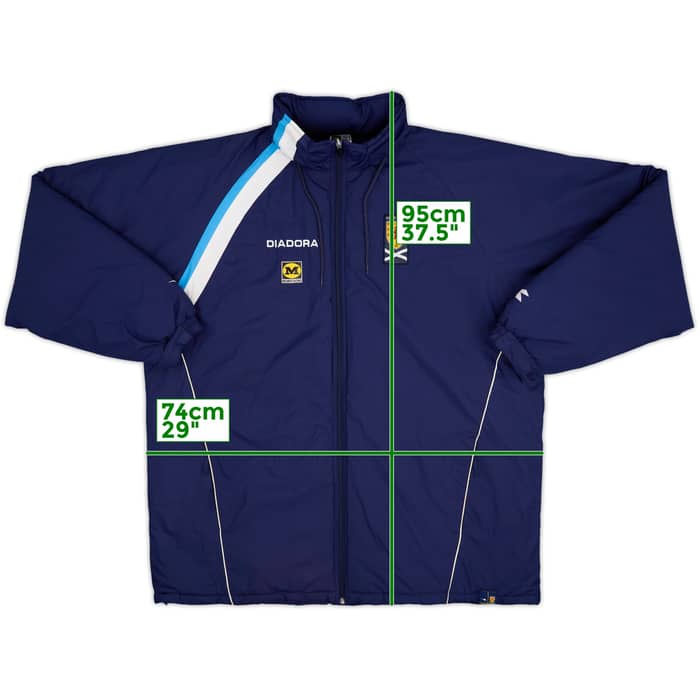 2005-06 Scotland Player Issue Diadora Padded Bench Coat - 9/10 - (XXL)