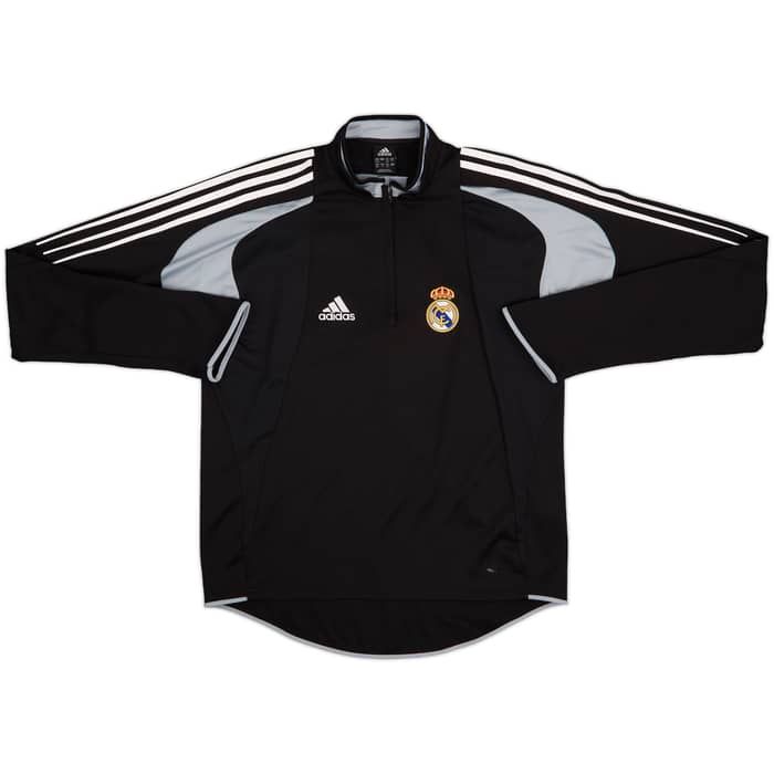2004-05 Real Madrid adidas 1/4 Zip Training Top - 8/10 - (L)