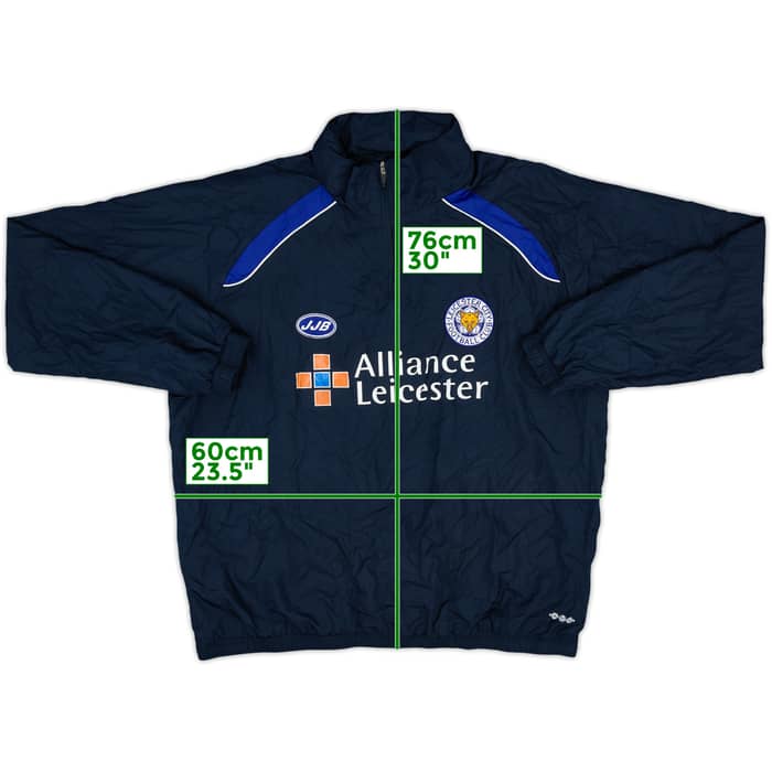 2005-06 Leicester JJB 1/4 Zip Hooded Rain Jacket - 8/10 - (XL)