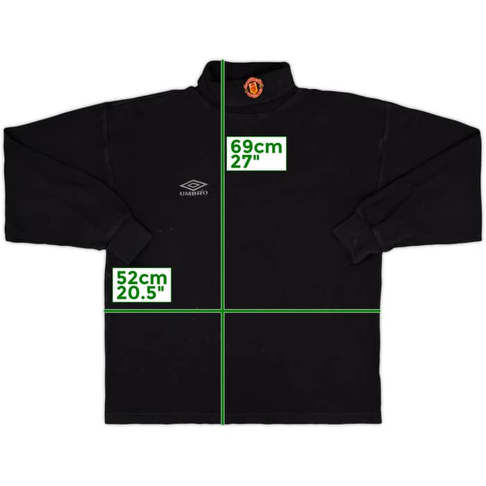 1998-00 Manchester United Umbro Sweat Top - 5/10 - (M)
