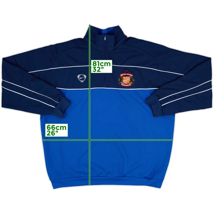 2001-02 Sunderland Nike 1/4 Zip Drill Top - 9/10 - (XL)