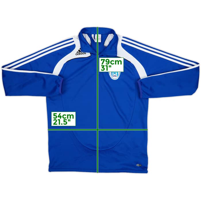 2008-10 Israel adidas 1/4 Zip Training Top - 8/10 - (L)