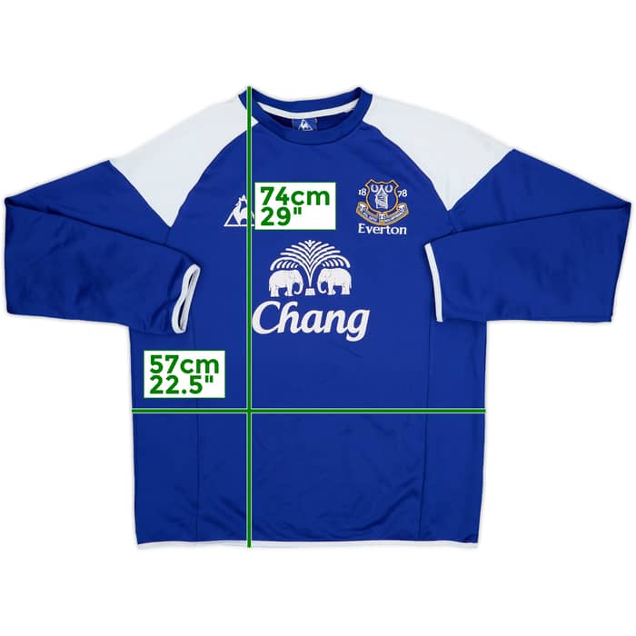 2009-10 Everton Player Issue Le Coq Sportif Training Sweat Top #34 - 8/10 - (L)