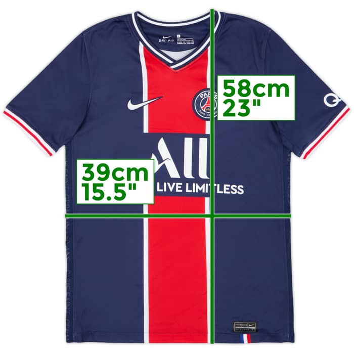 2020-21 Paris Saint-Germain Home Shirt - 9/10 - (11-12 Years)