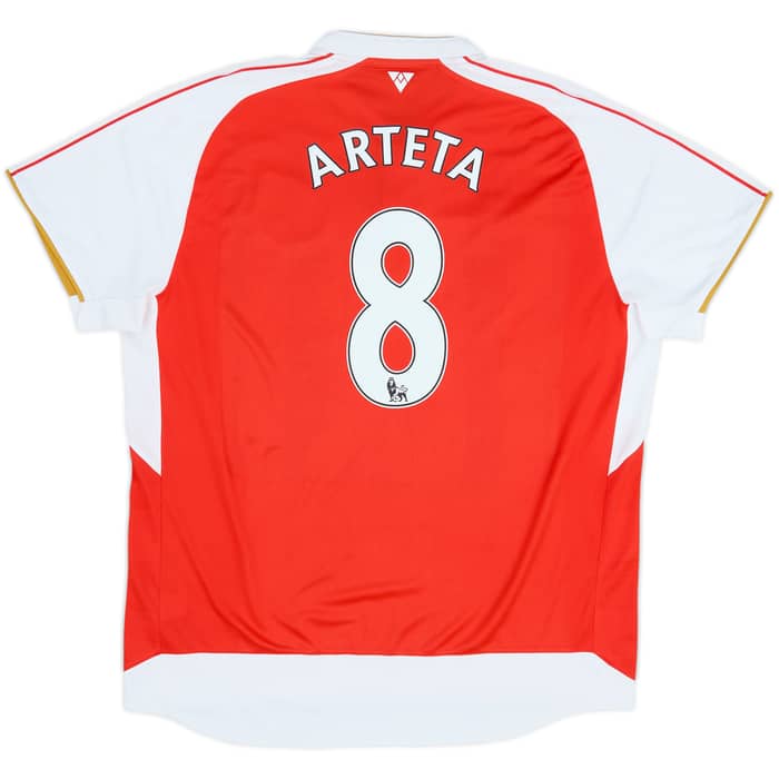Camiseta de local del Arsenal 2015-16 Arteta #8 - 6/10 - (XXL)