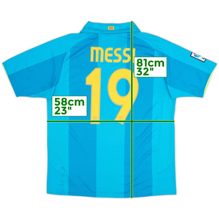 2007-09 Barcelona Away Shirt Messi #19 - 5/10 - (L)
