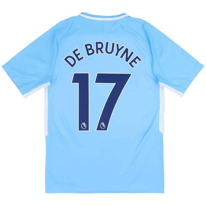 Camiseta de local del Manchester City 2017-18 De Bruyne #17 - 10/10 - (S)