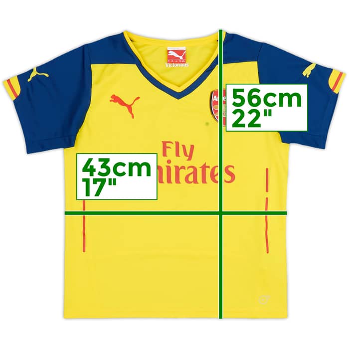 2014-15 Arsenal Away Shirt - 6/10 - (13-14 Years)