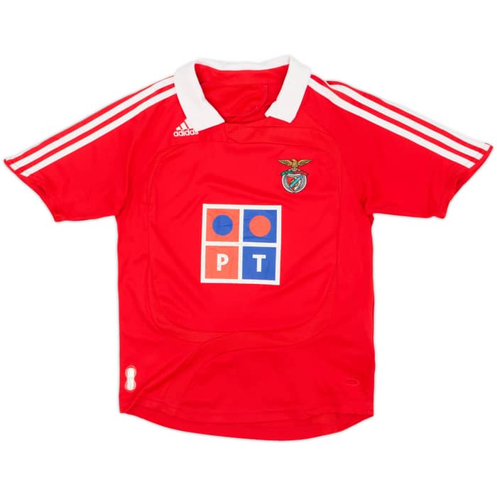 Camiseta de local del Benfica 2007-08 - 6/10 - (9-10 Años)