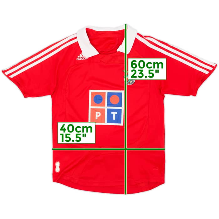 Camiseta de local del Benfica 2007-08 - 6/10 - (9-10 Años)