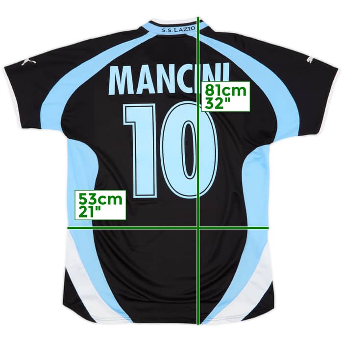 1999-00 Lazio Away Shirt Mancini #10 - 8/10 - (L)