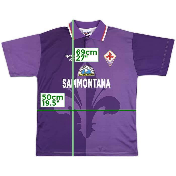 1995-96 Fiorentina Home Shirt - 8/10 - (XL)
