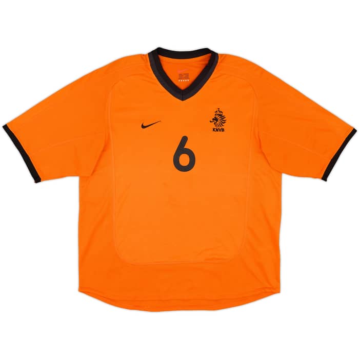 2000-02 Netherlands Home Shirt Seedorf #6 - 7/10 - (L)