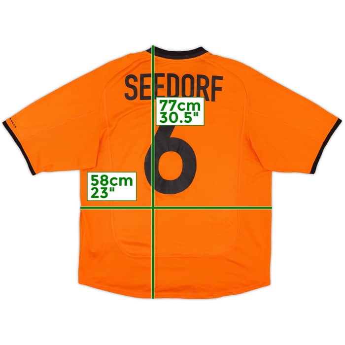 2000-02 Netherlands Home Shirt Seedorf #6 - 7/10 - (L)