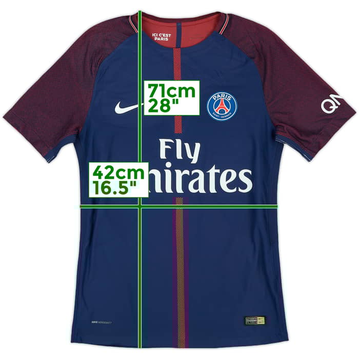 2017-18 Paris Saint-Germain Authentic Home Shirt Neymar Jr #10 - 8/10 - (S)
