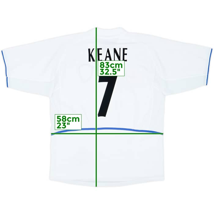 2002-03 Leeds United Camiseta Local Keane #7 - 8/10 - (XXL)