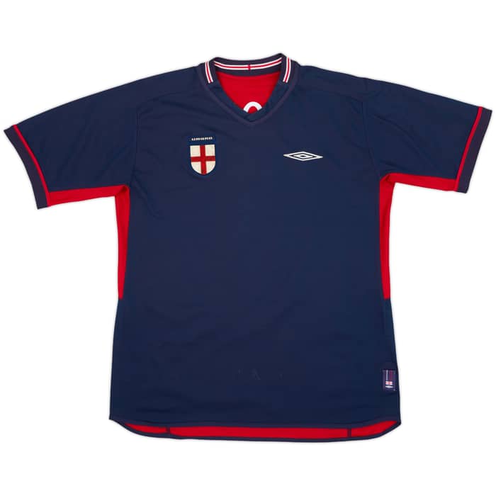 2002-04 Inglaterra Camiseta Visitante Scholes #8 - 8/10 - (L)