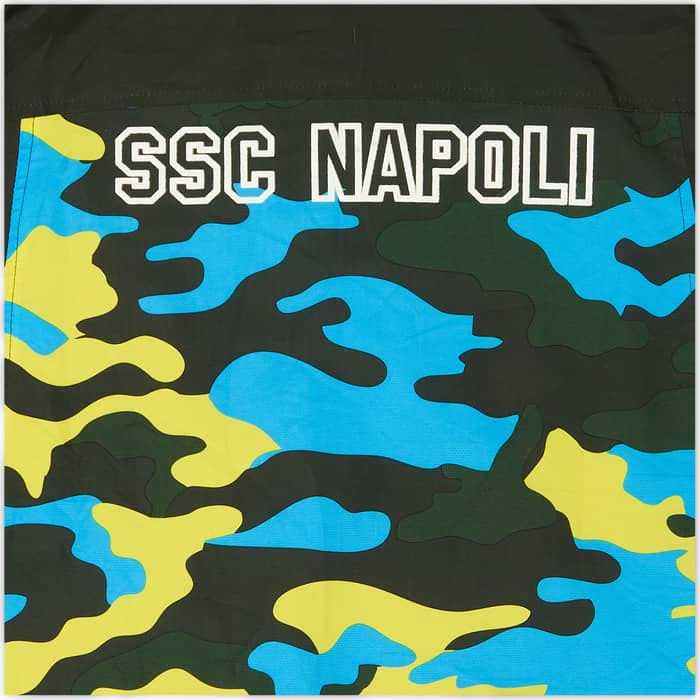 2013-14 Napoli Macron Hooded Track Jacket - 8/10 - (3XL)