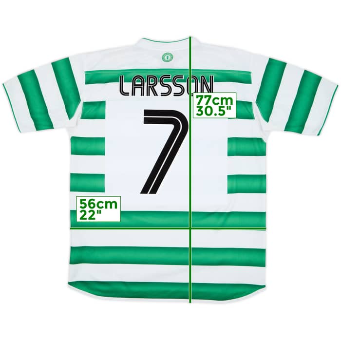2003-04 Celtic Home Shirt Larsson #7 - 7/10 - (L)