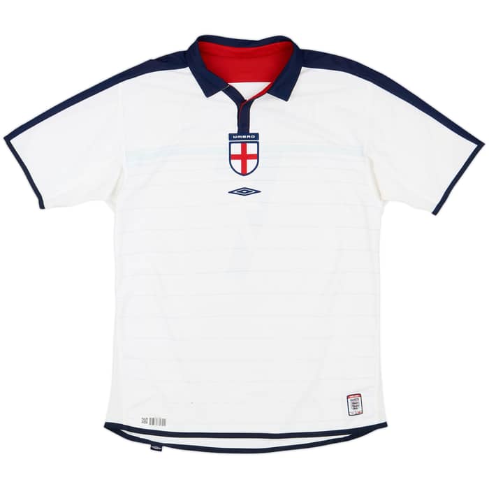 2003-05 England Home Shirt Beckham #7 - 5/10 - (L)