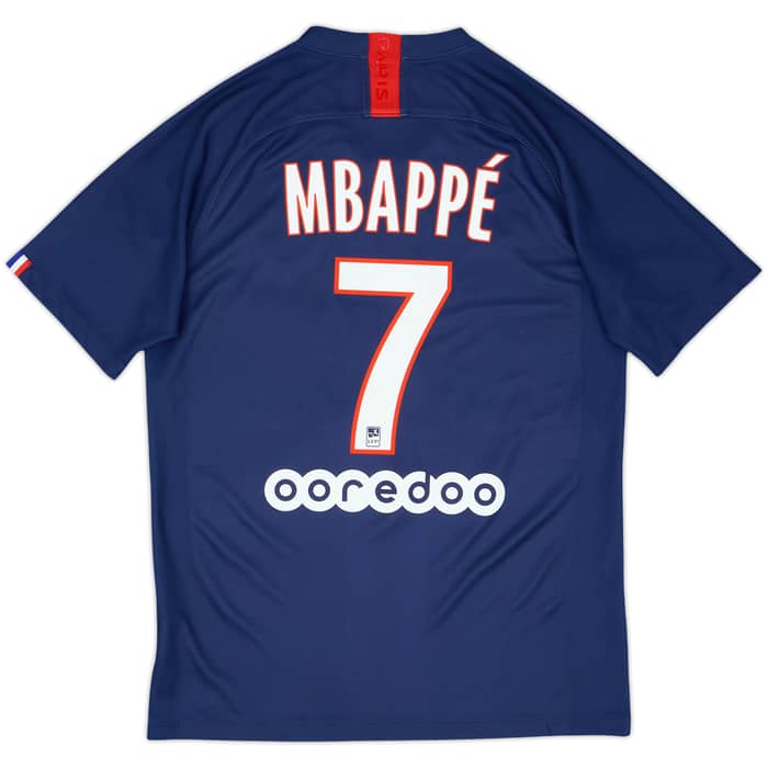 2019-20 Paris Saint-Germain Home Shirt Mbappe #7 - 7/10 - (M)