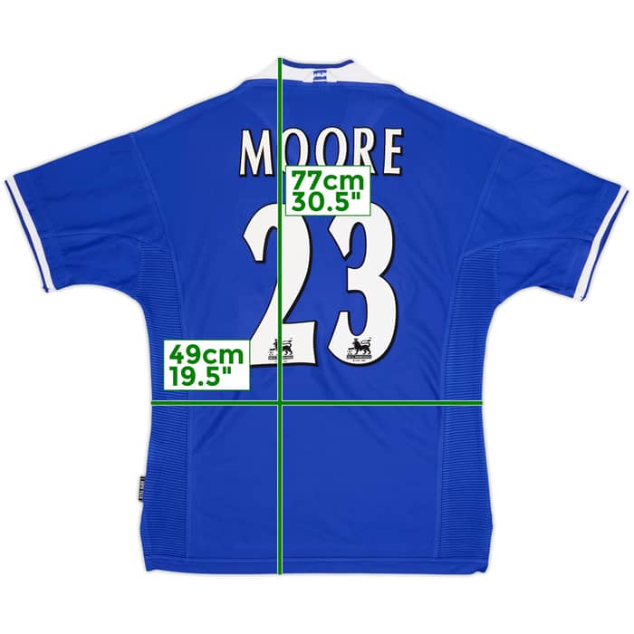 1999-00 Everton Home Shirt Moore #23 - 8/10 - (L)