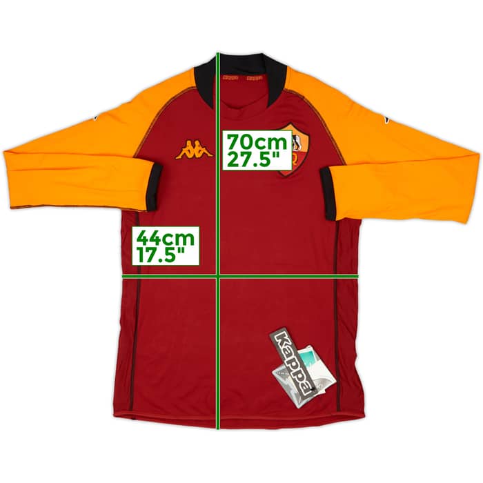 2002-03 Roma CL Home L/S Shirt (M)