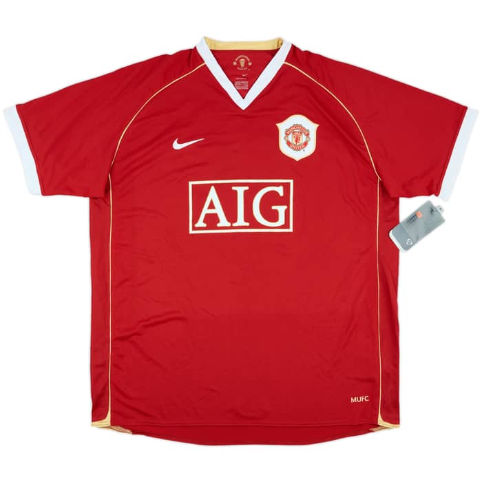 2006-07 Manchester United Home Shirt Vidic #15 (XXL)
