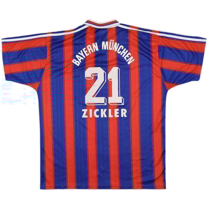 1995-97 Bayern Munich Home Shirt Zickler #21 - 5/10 - (XL)