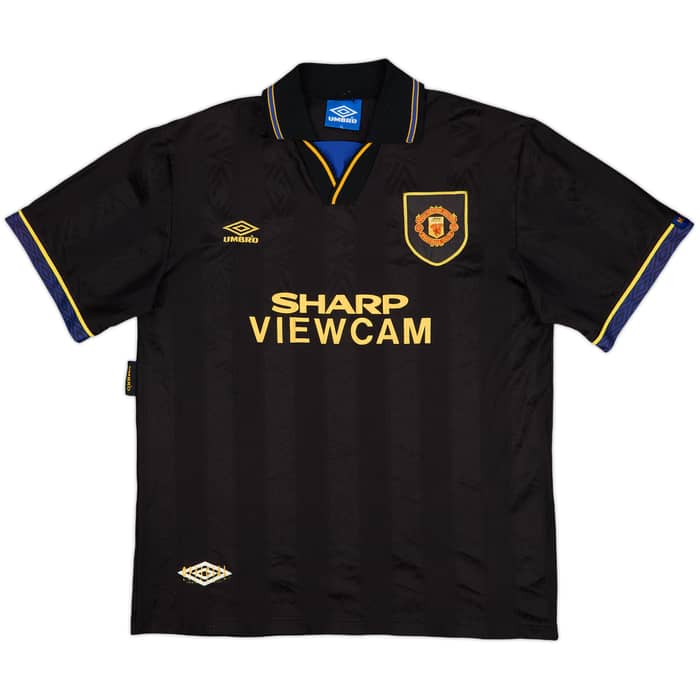 1993-95 Manchester United Away Shirt - 8/10 - (XL)