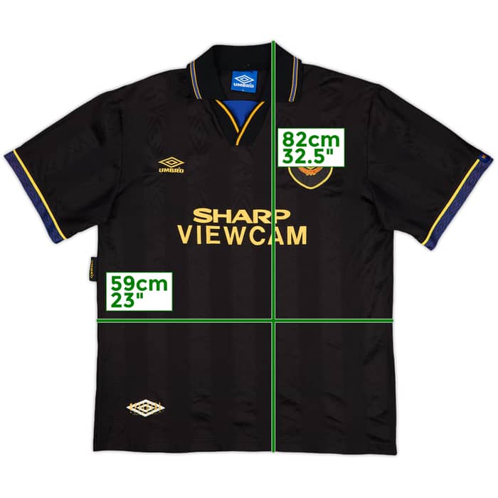 1993-95 Manchester United Away Shirt - 8/10 - (XL)