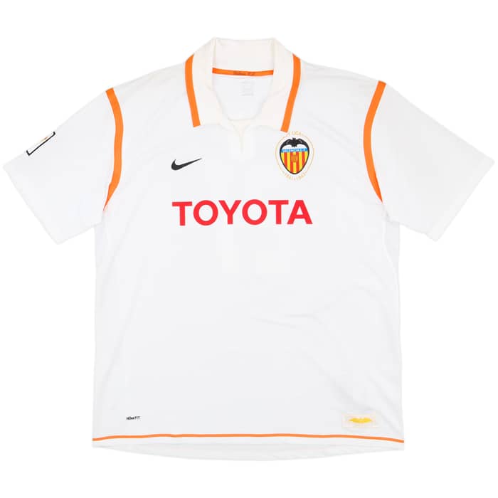 2007-08 Valencia Home Shirt Silva #21 (XXL)