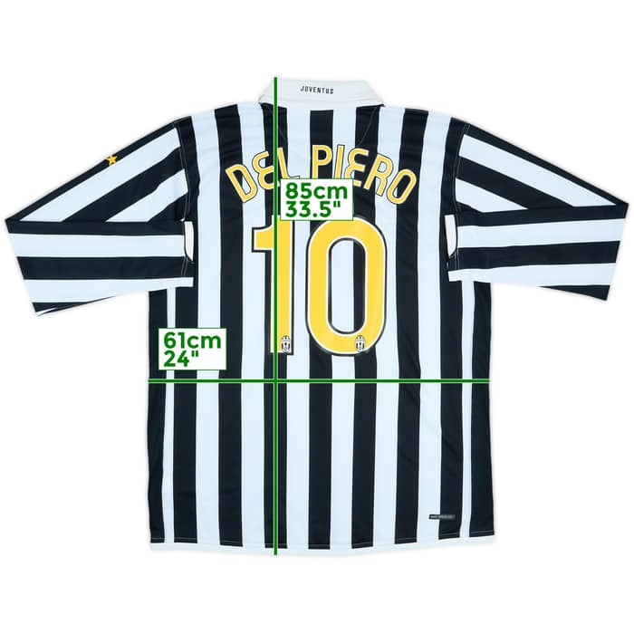 2006-07 Juventus Home L/S Shirt Del Piero #10 (M)