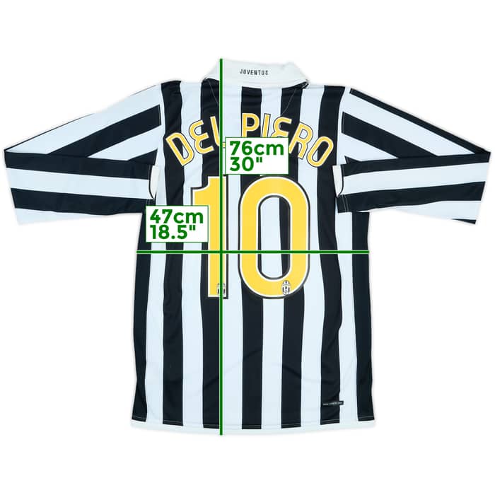 2006-07 Juventus Home L/S Shirt Del Piero #10 (S)