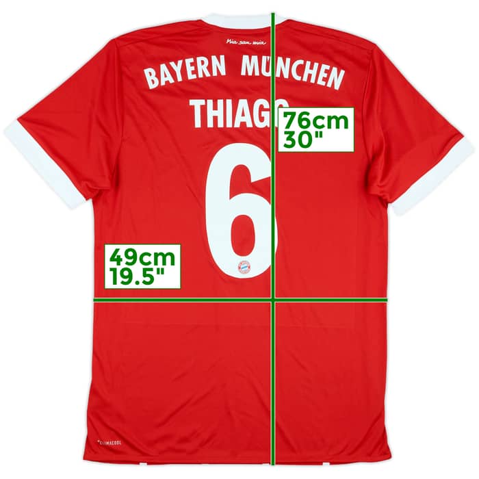 2017-18 Bayern Munich Home Shirt Thiago #6 (M)