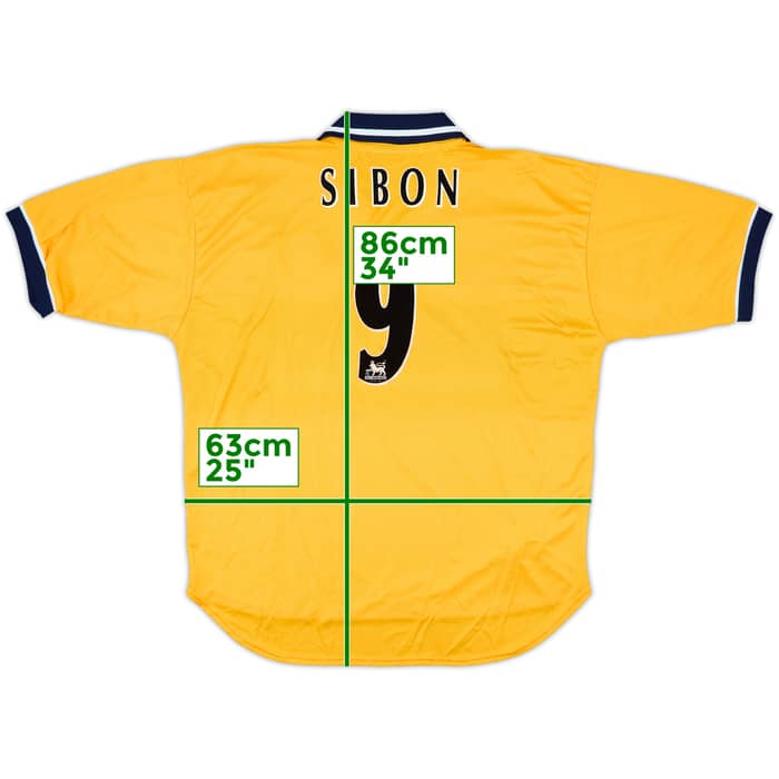 1998-00 Sheffield Wednesday Away Shirt Sibon #9 (XL)