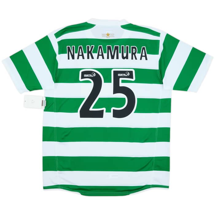 2007-08 Celtic Home Shirt Nakamura #25 (L)